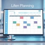 Interface lifen planning calendrier médical digital