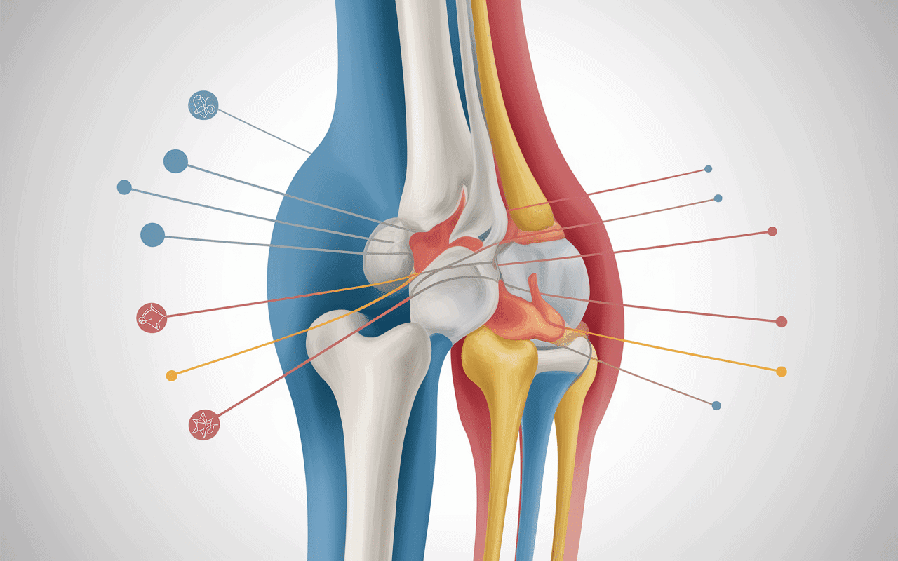 Schéma médical mouvement interdit LCA rôle du ligament