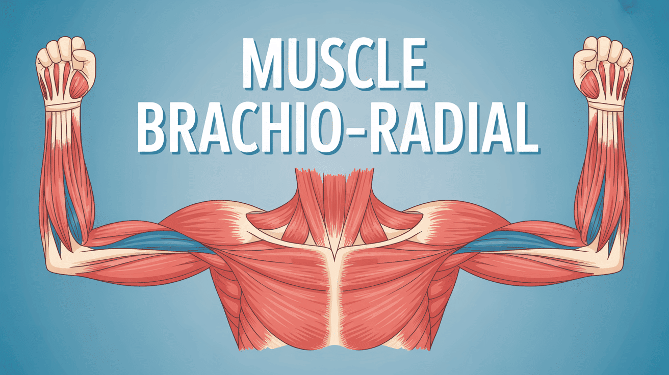 Schéma du muscle brachio radial sur l'avant-bras