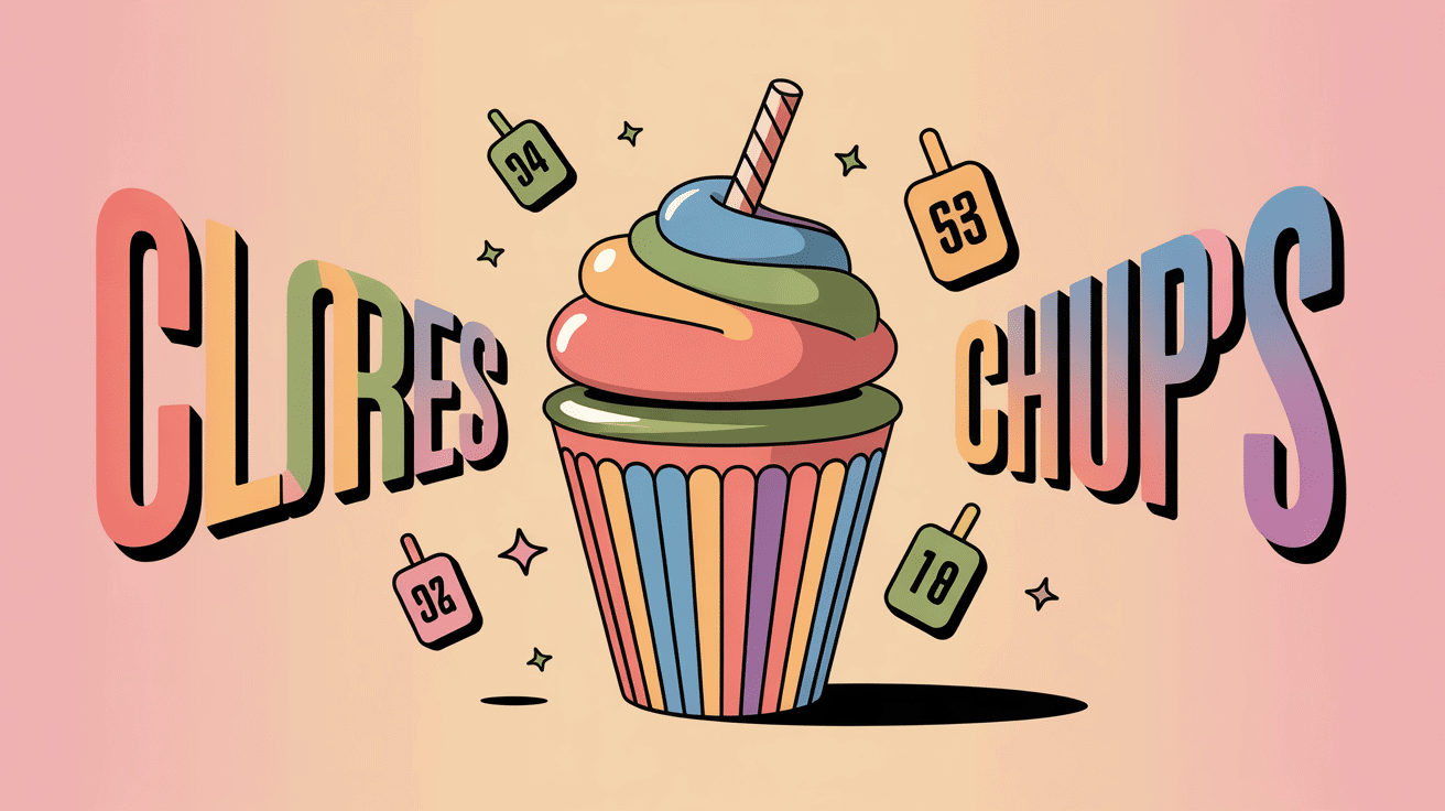 calories chupa chups sucette colorée chiffres