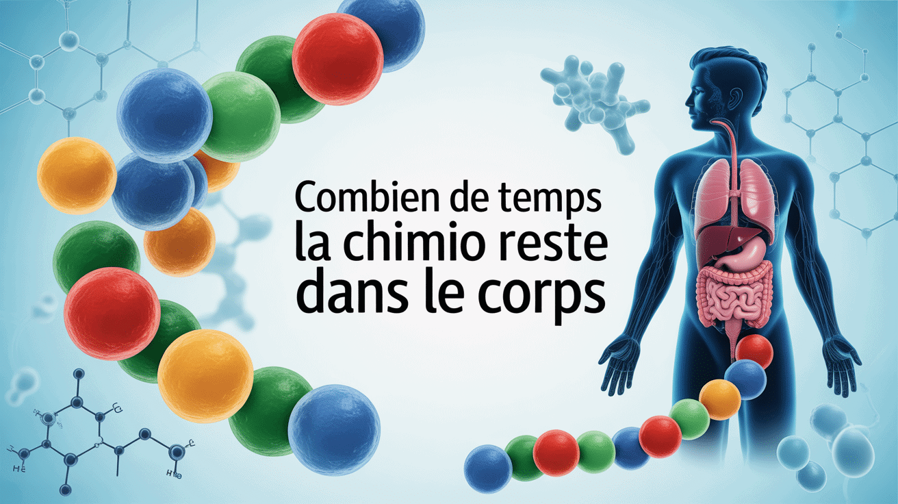 Combien de temps la chimio reste dans le corps molécules organe silhouette