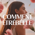 Femme cheveux brillants avec fleurs, comment etre belle