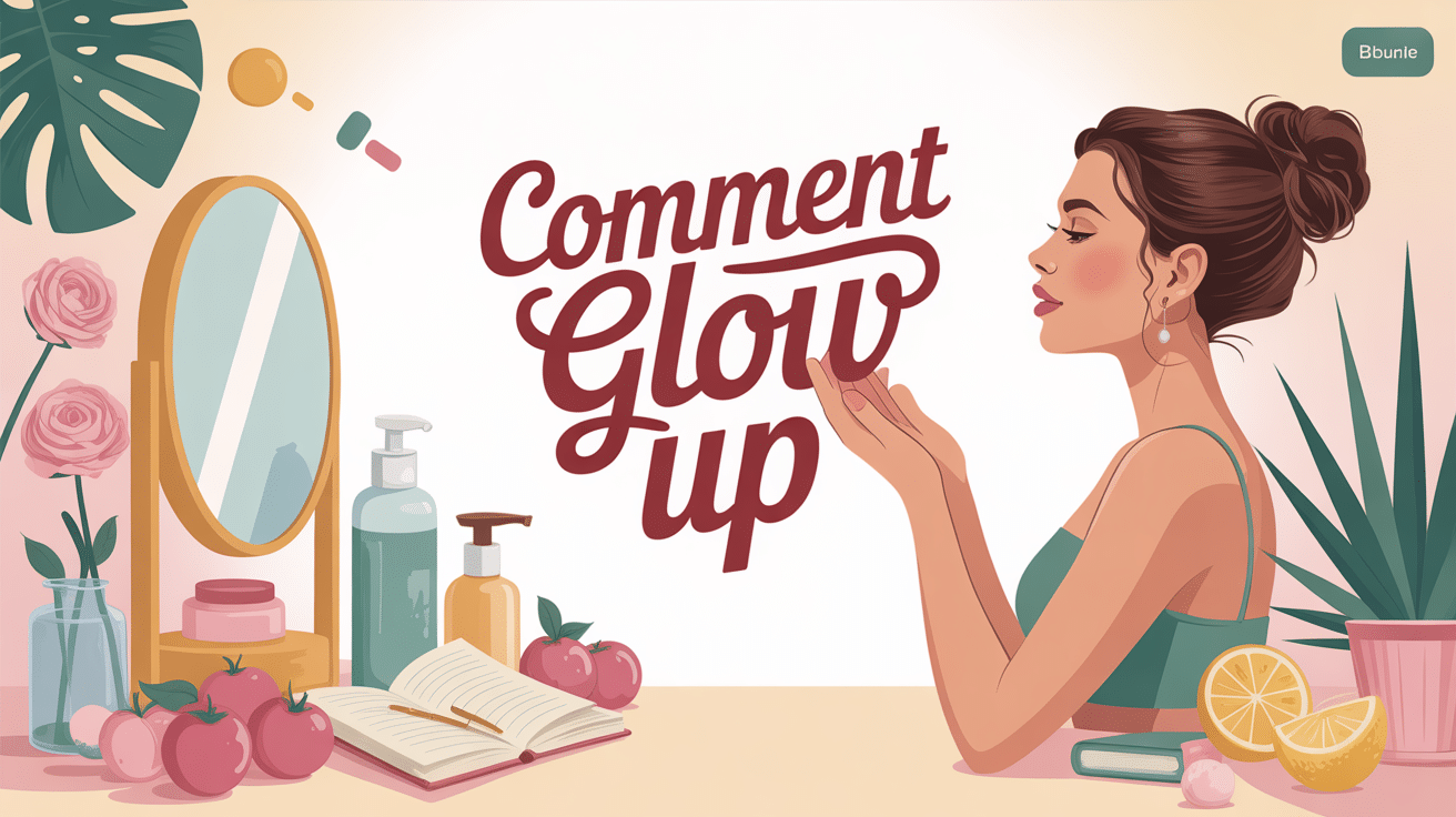 image comment glow up transformation lumineuse femme bien-être