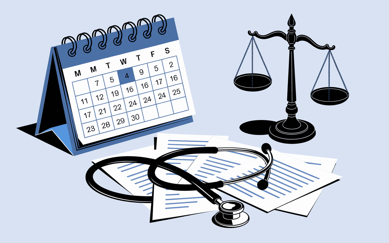calendrier et documents arret de travail antidaté