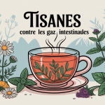 quelle tisane pour évacuer les gaz intestinaux tasse et plantes