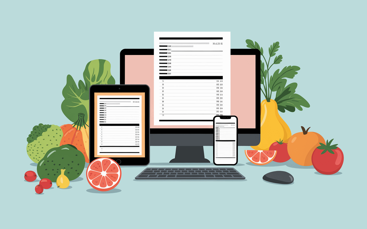 PDF rééquilibrage alimentaire gratuit affiché sur ordinateur et smartphone