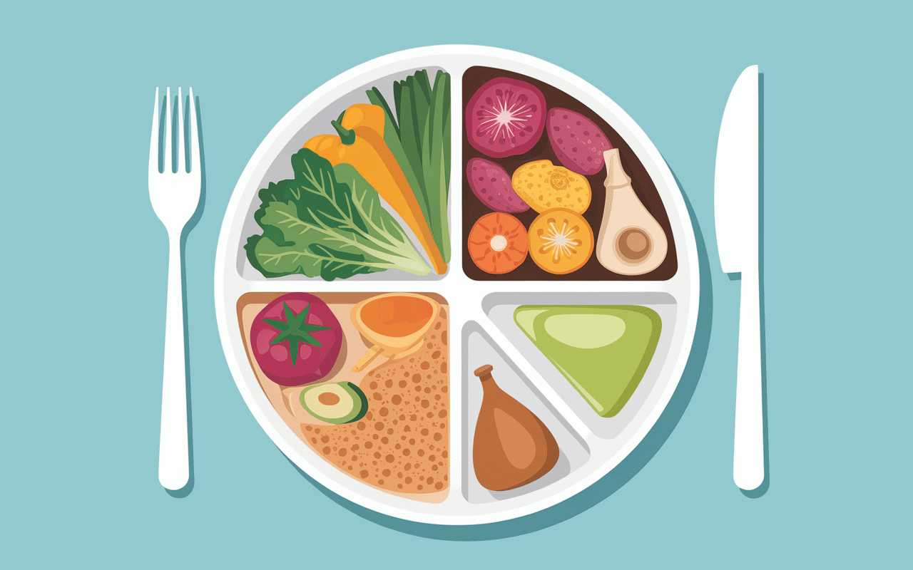 Répartition aliments idéale dans un PDF rééquilibrage alimentaire gratuit