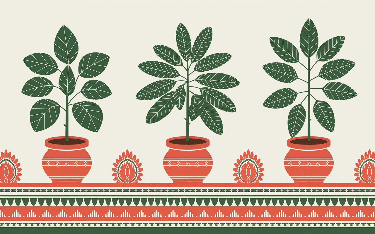 Variétés de tulsi tulsi en pots terre indiens