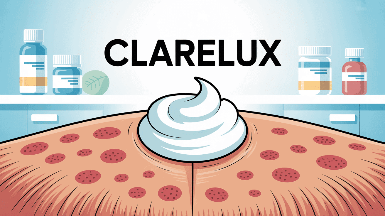 clarelux mousse appliquée cuir chevelu rougeurs