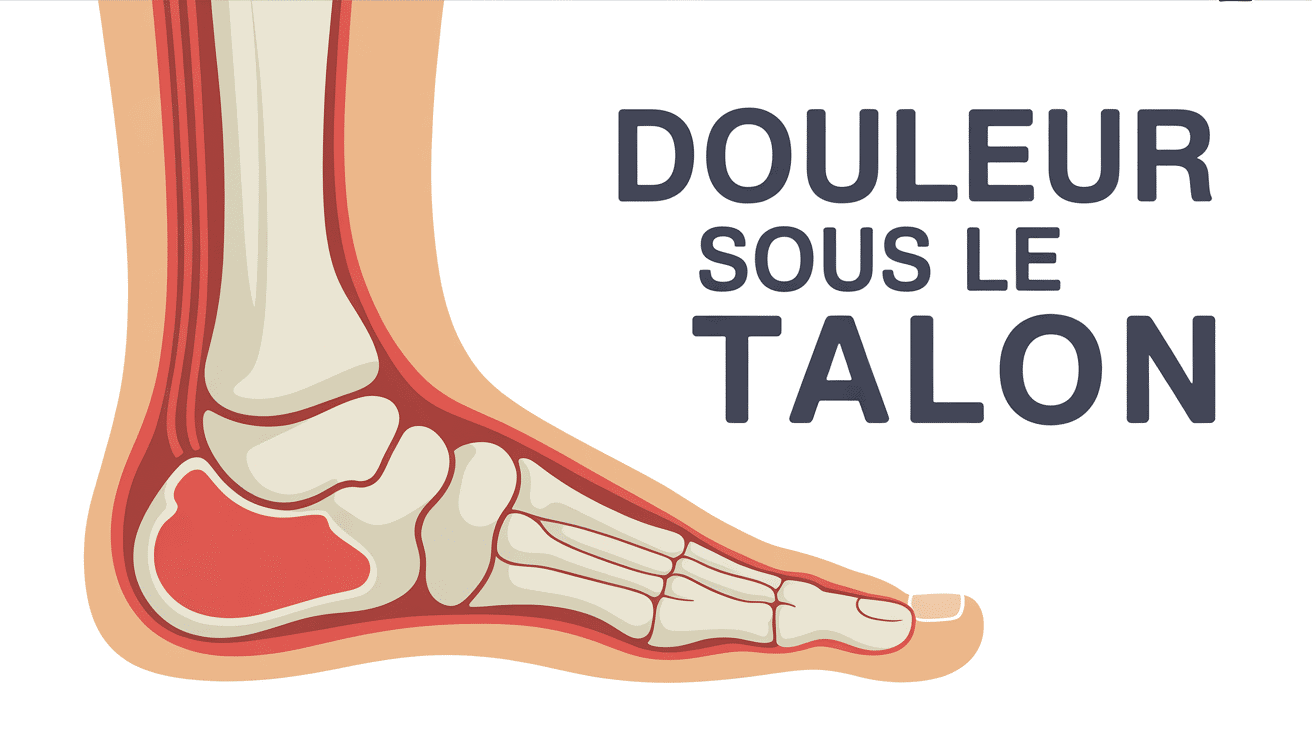 Image douleur sous le talon vue anatomique