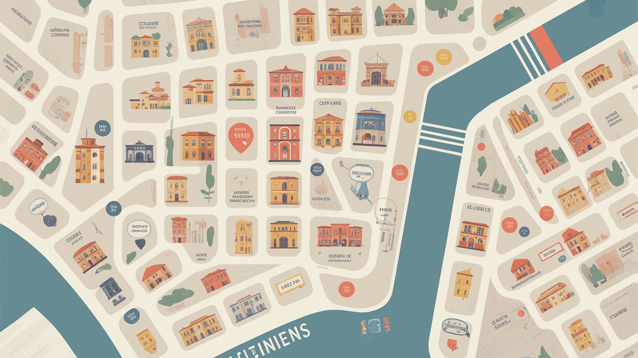 Carte quartiers hammam Marseille icônes prix localisation