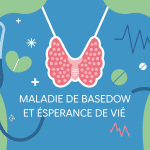 Illustration maladie de Basedow espérance de vie glande thyroïde