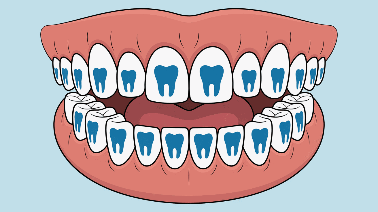 Combien de dents adulte illustration medicale