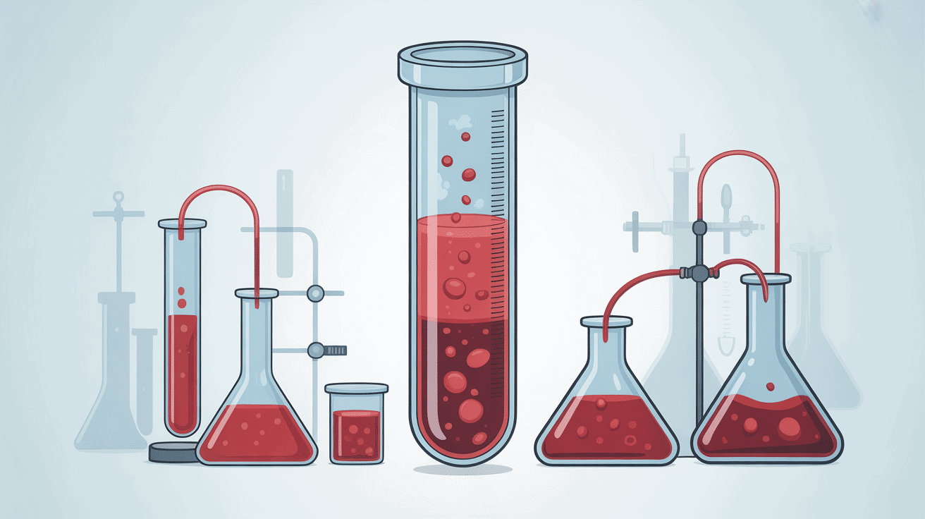 Illustration méthode vitesse de sédimentation sang