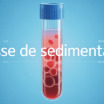 Schéma vitesse de sédimentation sang dans tube