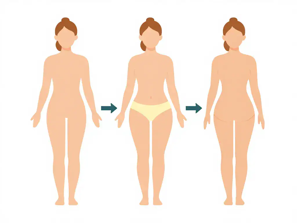 Schéma processus bbl liposuccion réinjection