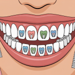 illustration brossettes interdentaires hygiène dentaire