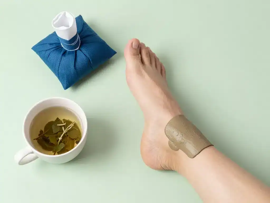 remède grand-mère tendinite tendon d'achille compresses argile tisanes