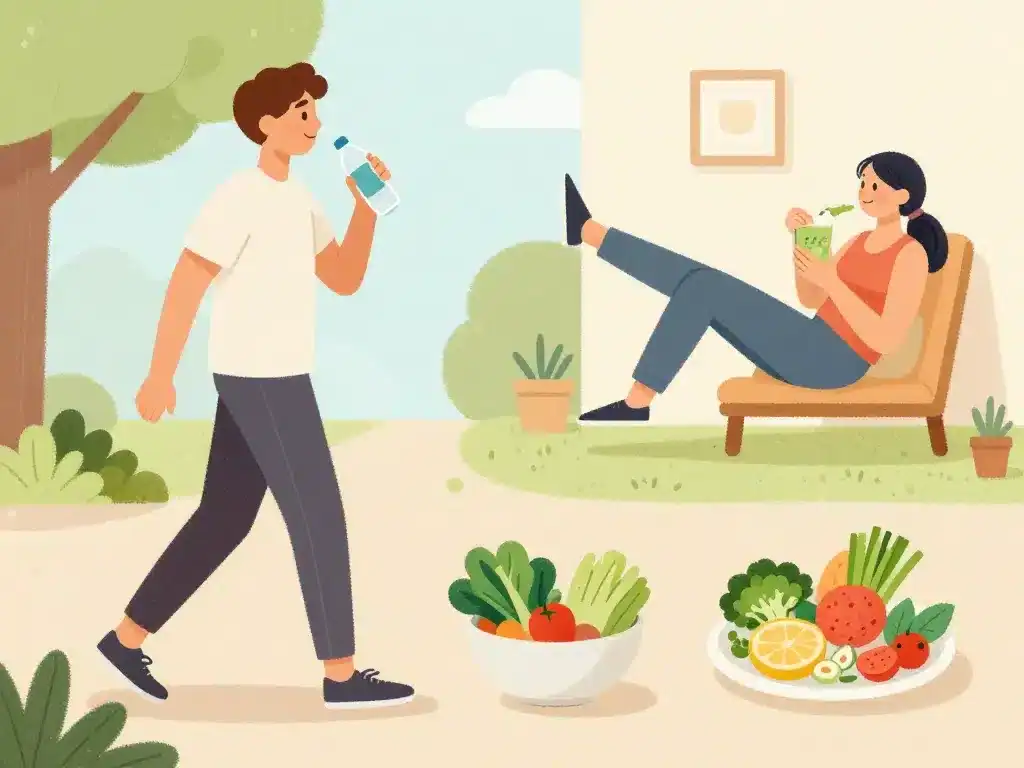 retention d eau medicament efficace hygiène de vie marche alimentation