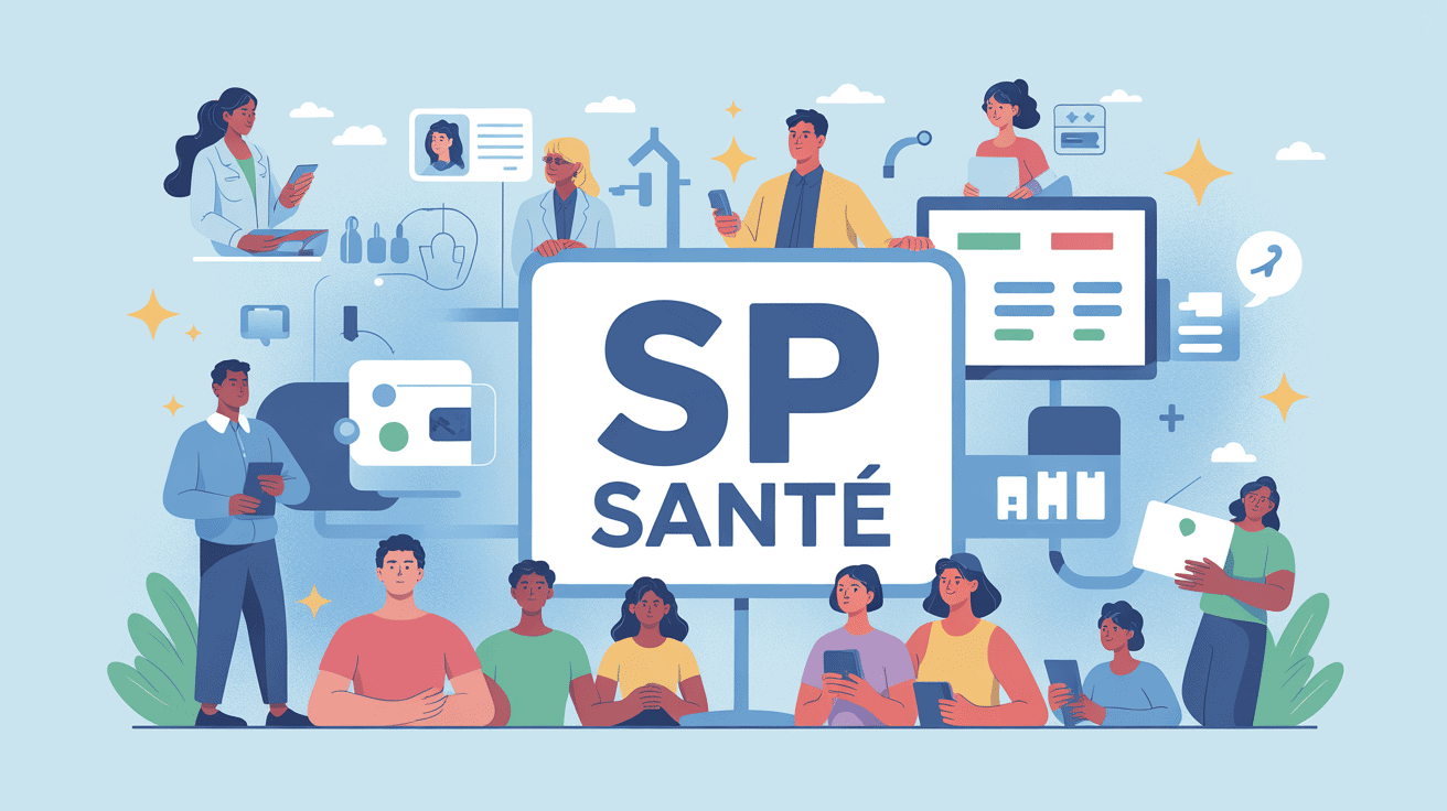 illustration sp santé carte tiers payant famille