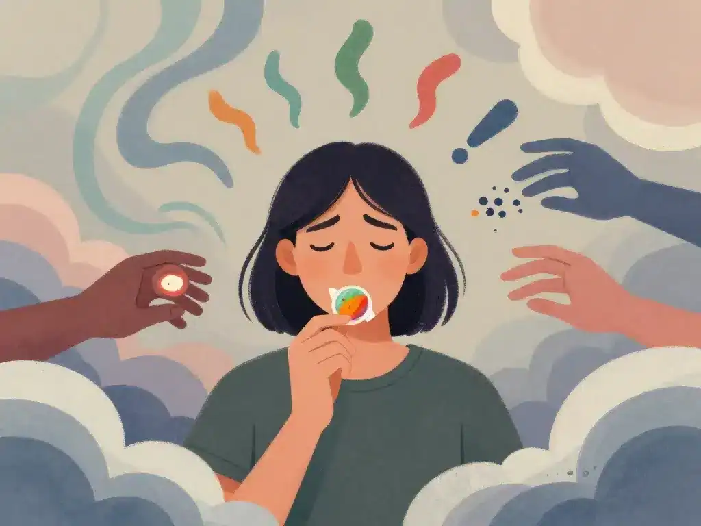 personne bonbon thc illustration effets risques