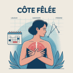 Illustration douleur et temps guérison côte fêlée