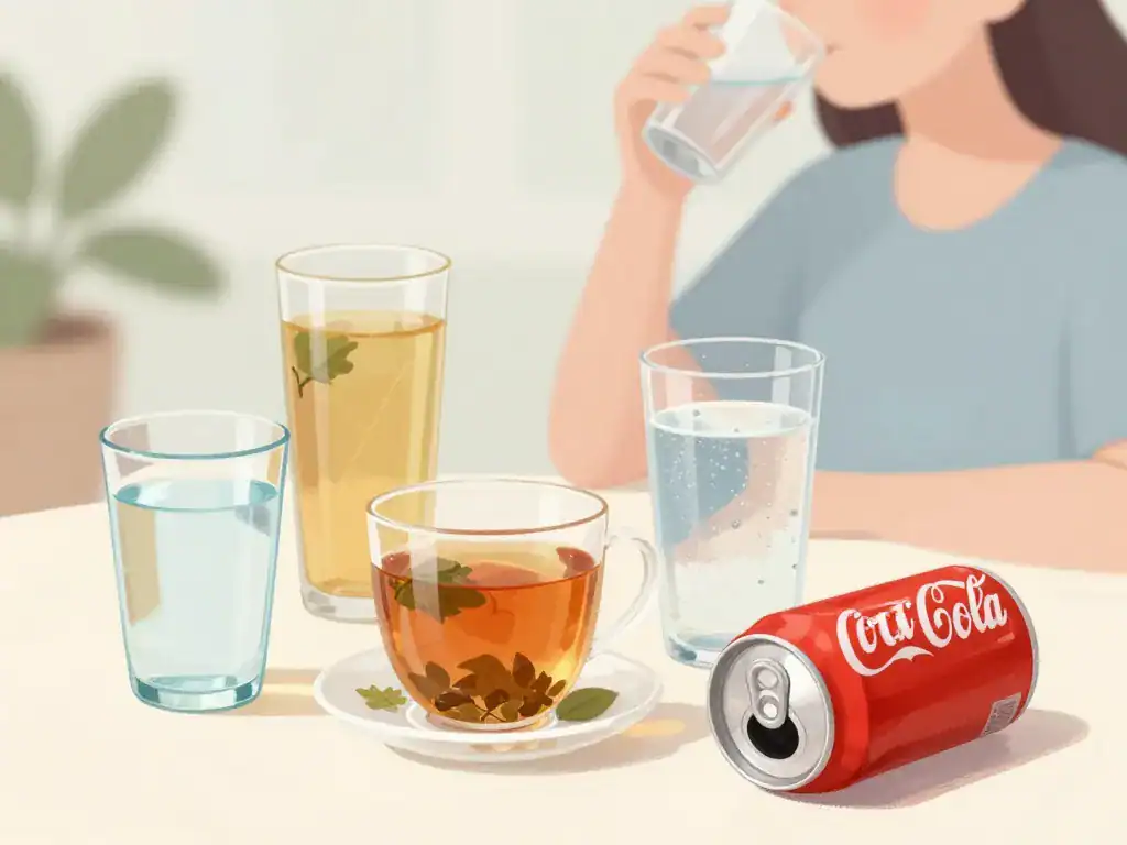 Crise de goutte et Coca-Cola, boissons alternatives recommandées