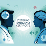 physician emergency certificate illustration parcours santé mentale
