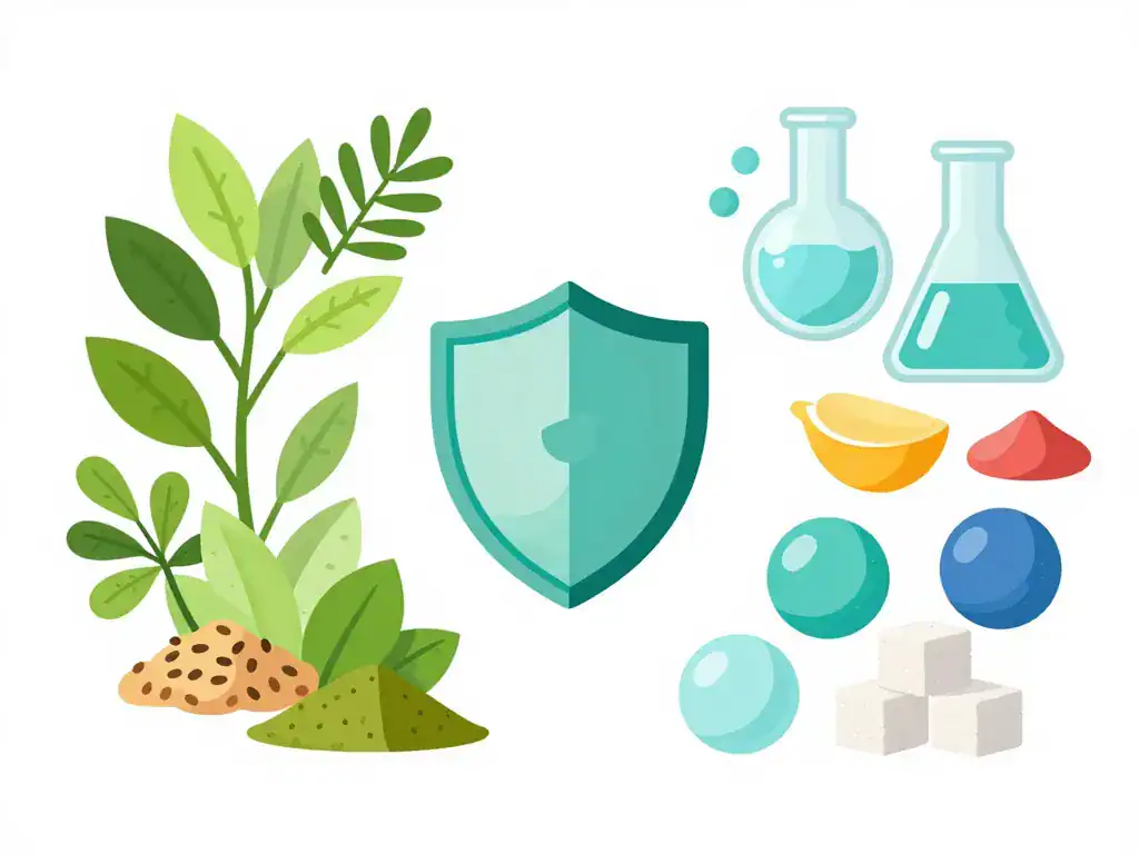 Diagramme sirop minceur ingrédients naturels et artificiels