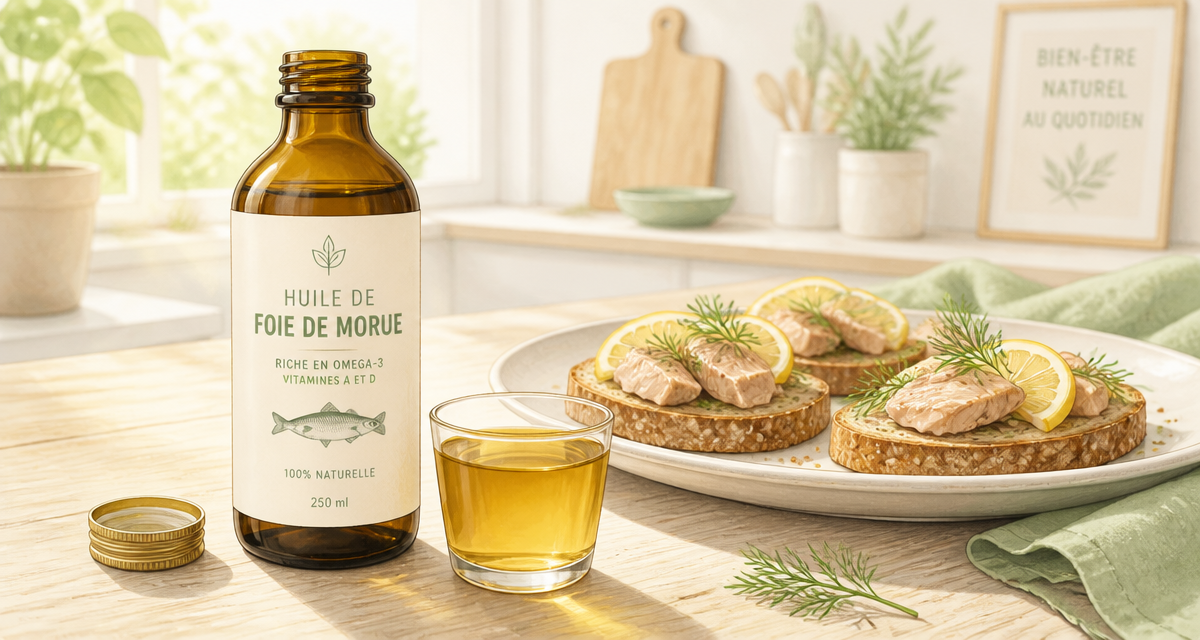 l huile de foie de morue bouteille et tartines