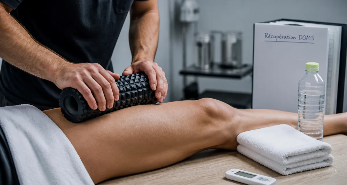Soulager des courbatures aux cuisses avec foam roller : récupération DOMS