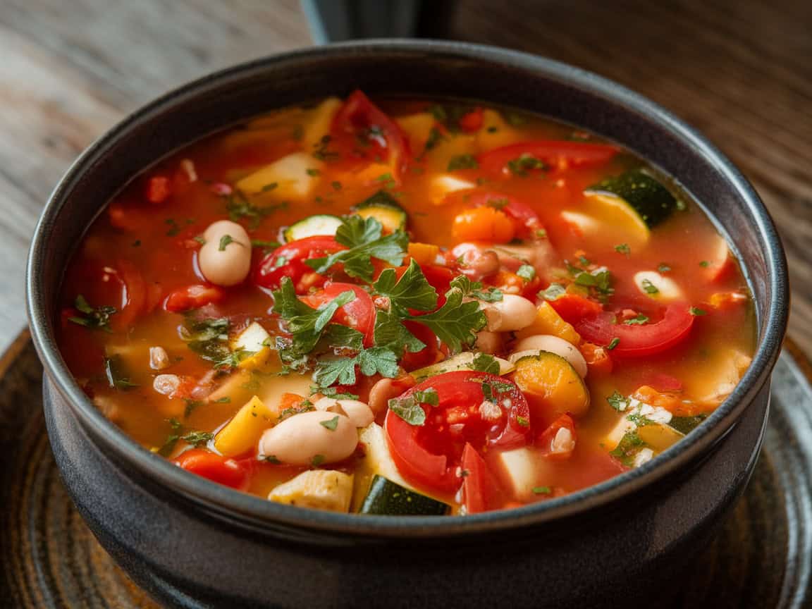 Soups and Stews That Surprisingly Pair With Coffee 14 14. Minestrone Magic