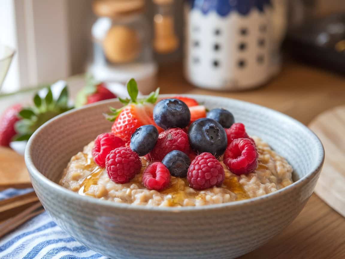 Breakfast Bowls That Pair Perfectly With Coffee 1 1. Classic Oatmeal Bowl with Fresh Berries