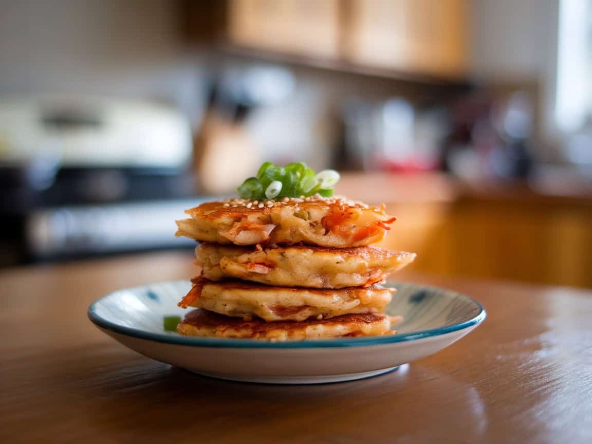 15 Hot and Fiery Snacks to Enjoy with Your Coffee 14 14. Spicy Kimchi Pancakes