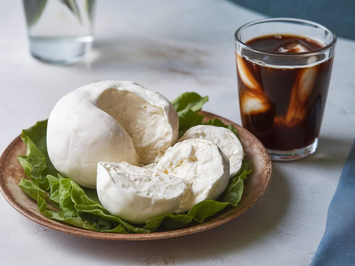 Cheese and Coffee Pairings You'd Never Think to Try 13 13. Fresh Burrata with Cold Brew