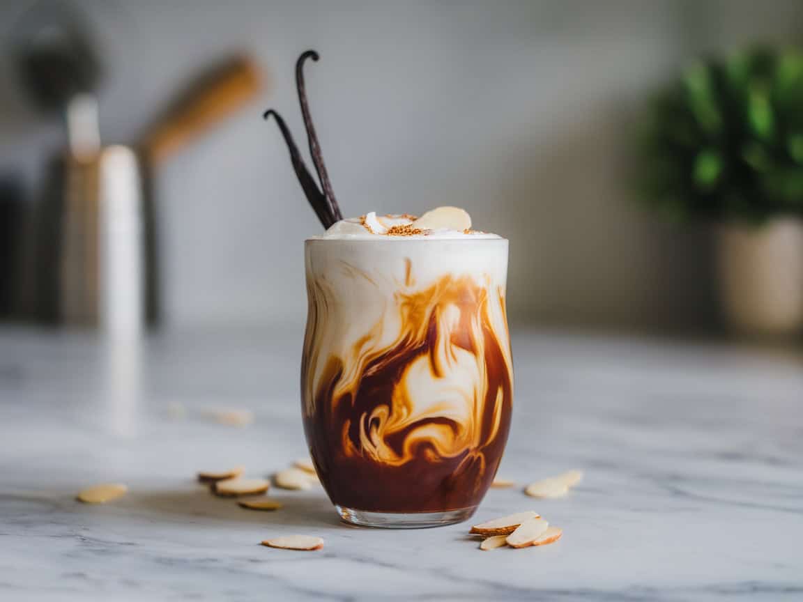 Chill Out with These 15 Cold Brew Coffee Recipes for Summer 2 2. Vanilla Almond Cold Brew Elixir