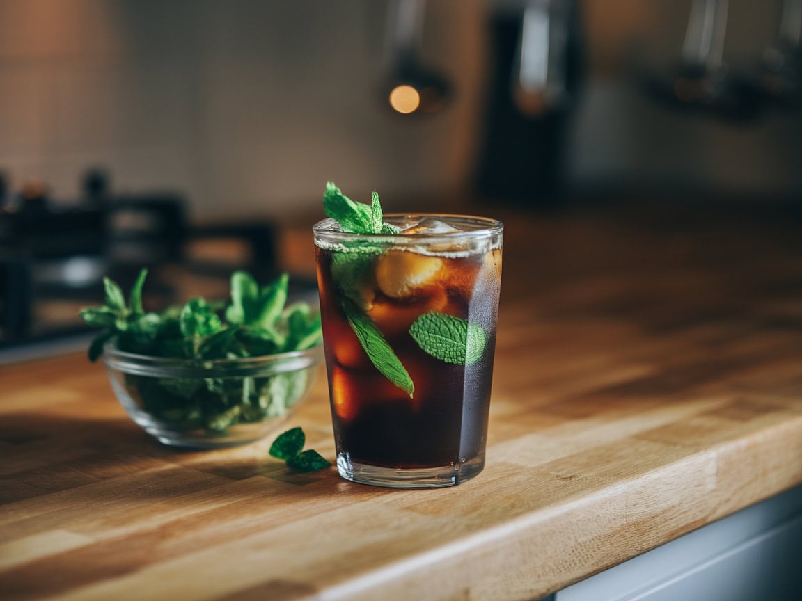 Chill and Brew with These 14 Easy No-Equipment Coffee Drinks 8 9. Minty Fresh Cold Brew