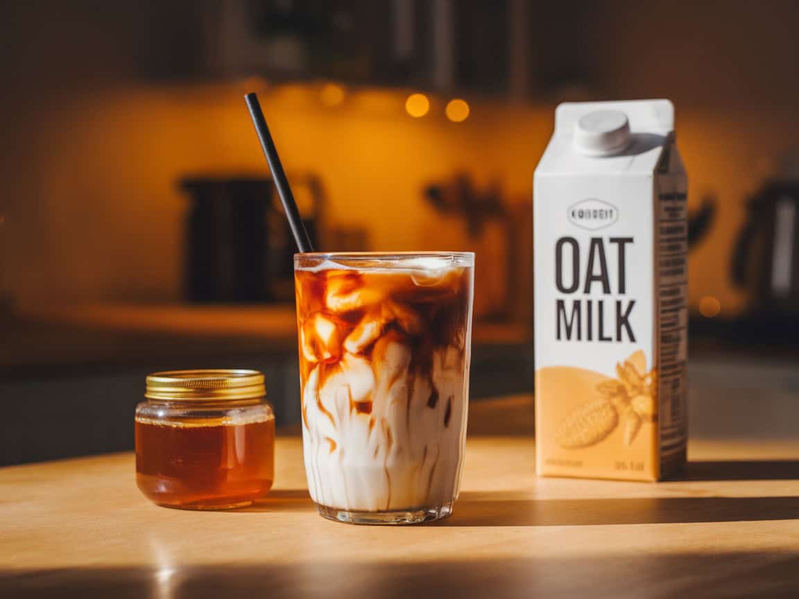 Chill and Brew with These 14 Easy No-Equipment Coffee Drinks 14 15. Iced Honey Oat Cold Brew