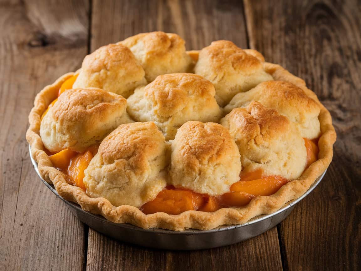 Coffee Meets Crust with These 15 Perfect Pie Pairings 14 14. Peach Cobbler Pie