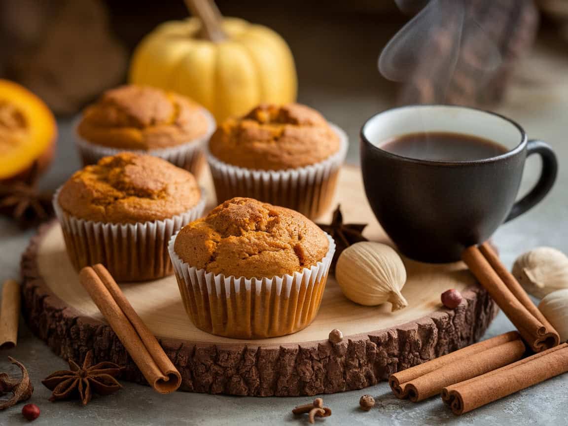 Elevate Your Coffee Time with These 15 Vegan Treats 9 9. Vegan Pumpkin Spice Muffins
