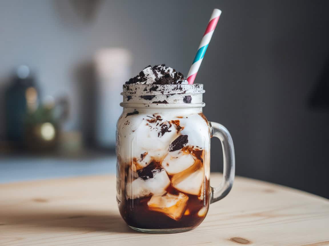 Sweet and Smooth 15 Coffee Recipes You’ll Love if You Have a Sweet Tooth 13 13. Cookies and Cream Cold Brew with Oreo Crumbles