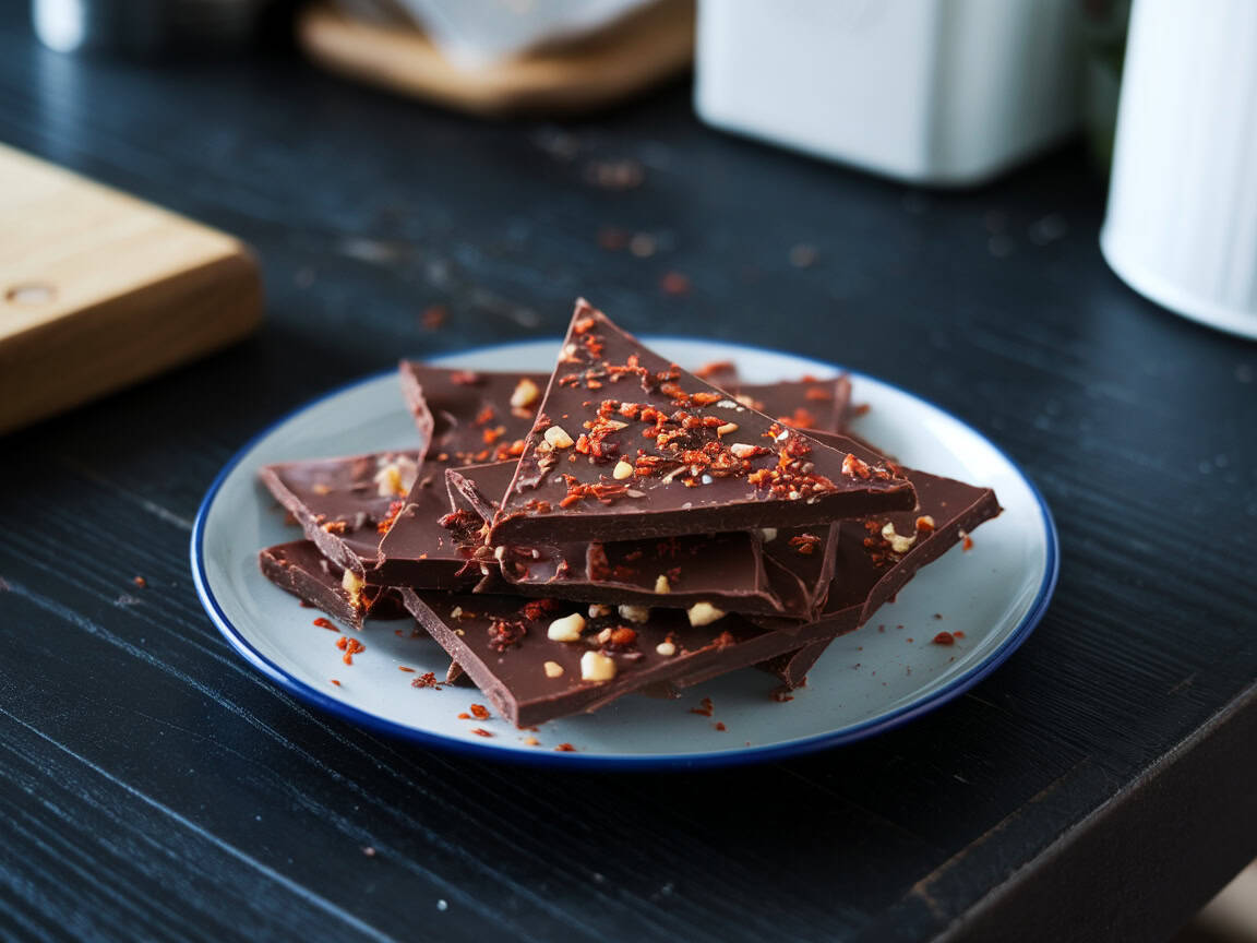 15 Hot and Fiery Snacks to Enjoy with Your Coffee 4 4. Spicy Dark Chocolate Bark