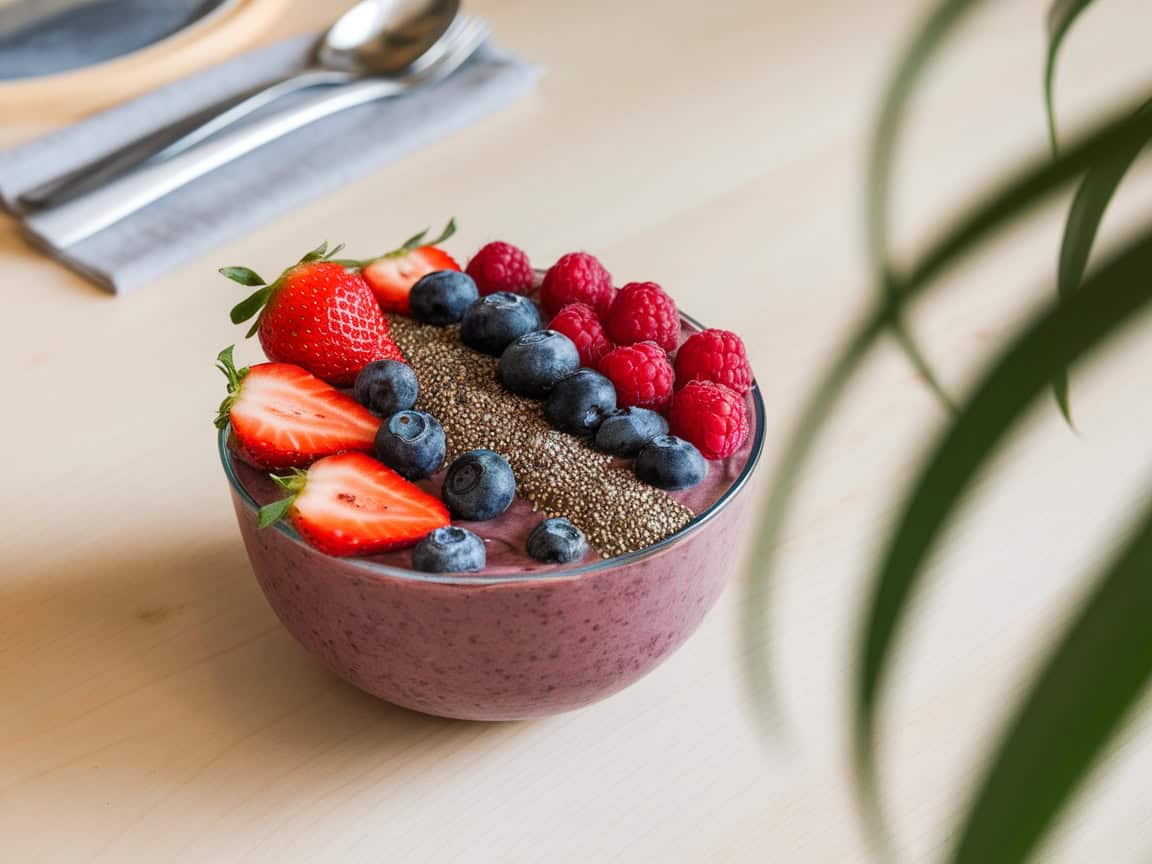 Breakfast Bowls That Pair Perfectly With Coffee 4 4. Acai Superfood Bowl with Berries and Seeds