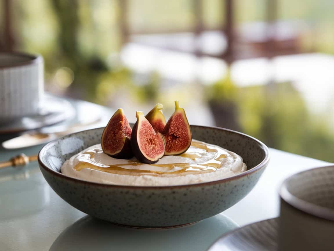 Breakfast Bowls That Pair Perfectly With Coffee 10 10. Ricotta and Fig Bowl with Honey Drizzle