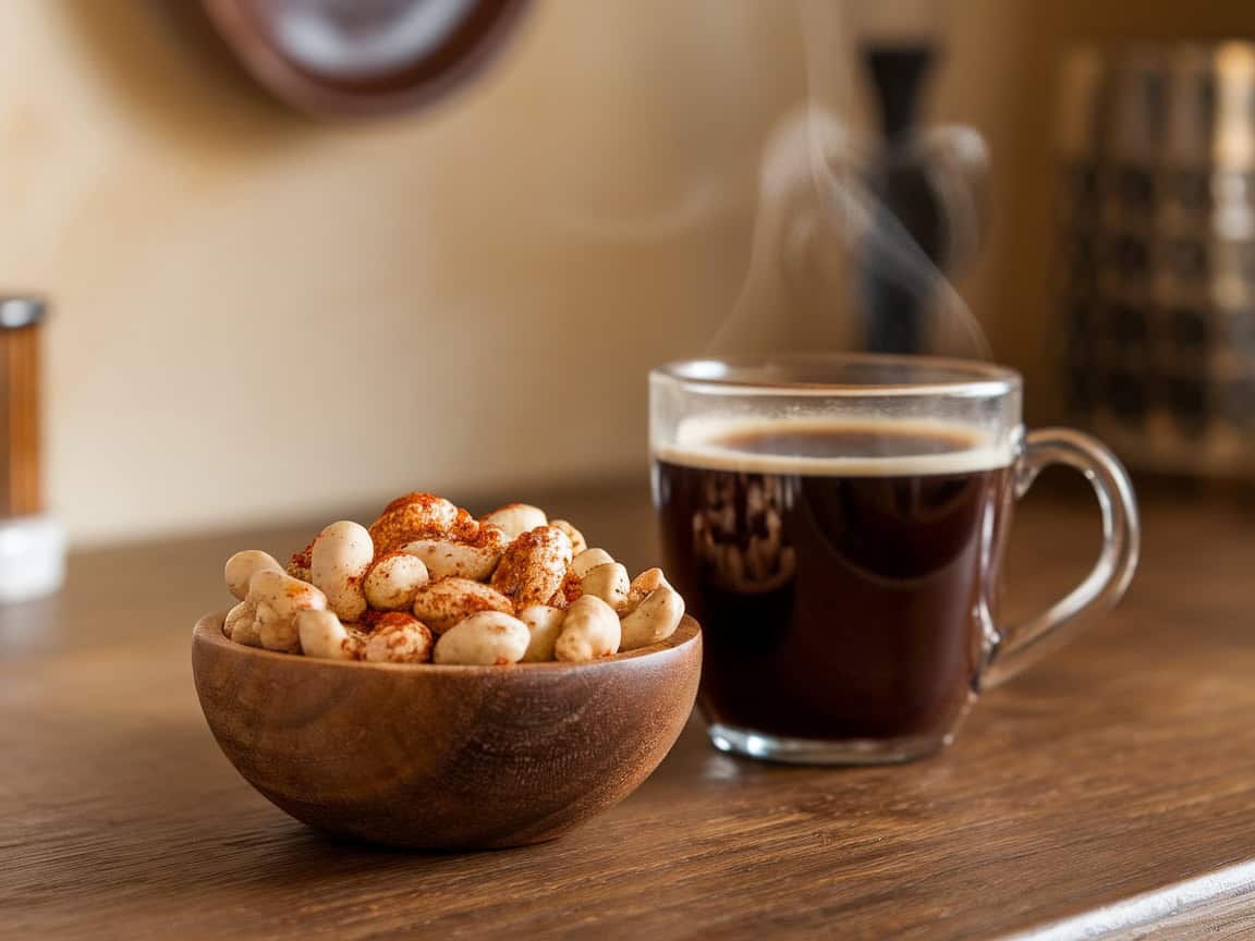 Snack Smarter with These 15 Coffee and Nut Pairings 11 11. Spiced Nuts to Add a Flavor Kick to Your Coffee