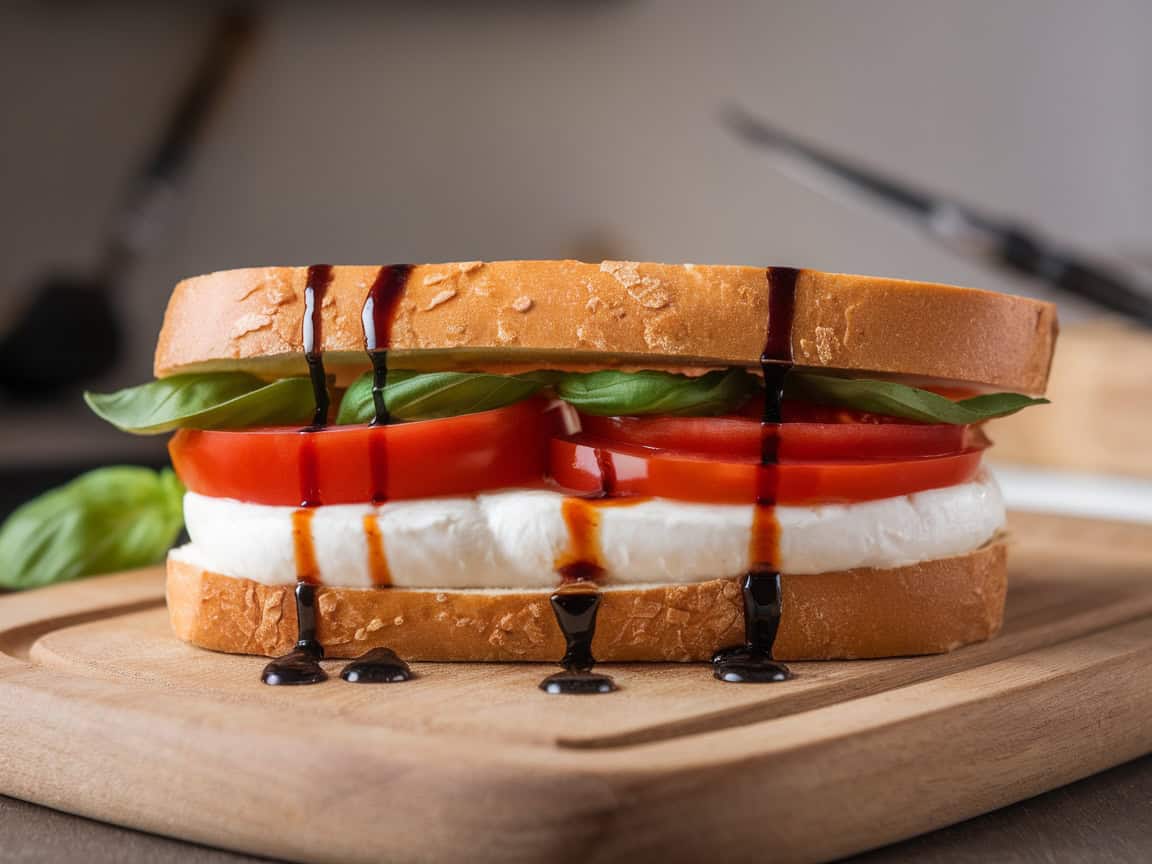 Sandwiches That Go Perfectly With Coffee 7 7. Light and Luscious: Caprese Sandwich