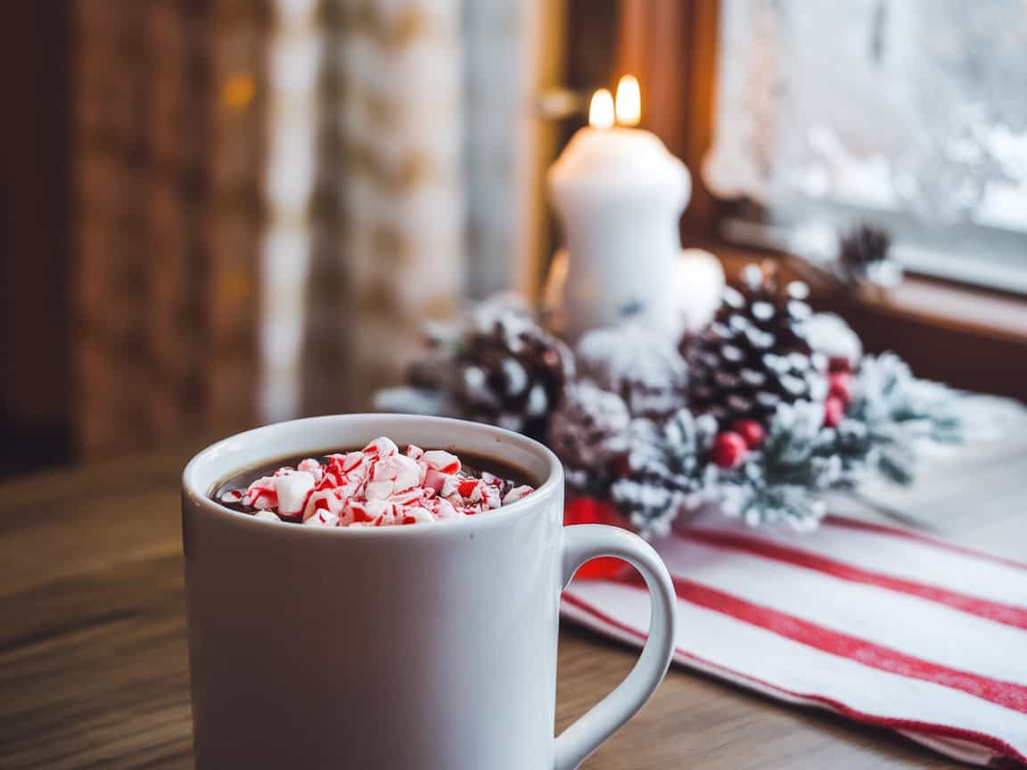 Tasty Toppings That Transform Your Coffee 11 11. Peppermint Crumbs