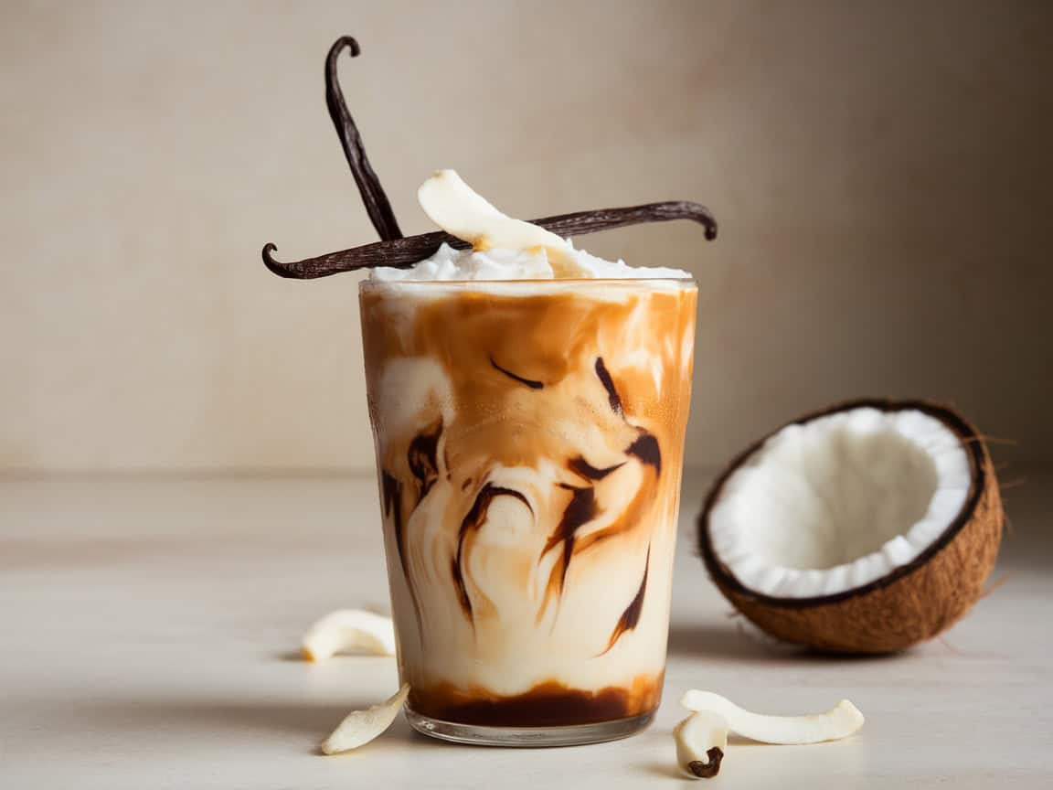 Satisfy Your Coffee Cravings with These 15 Cold Brew Combinations 14 14. Vanilla Coconut Latte