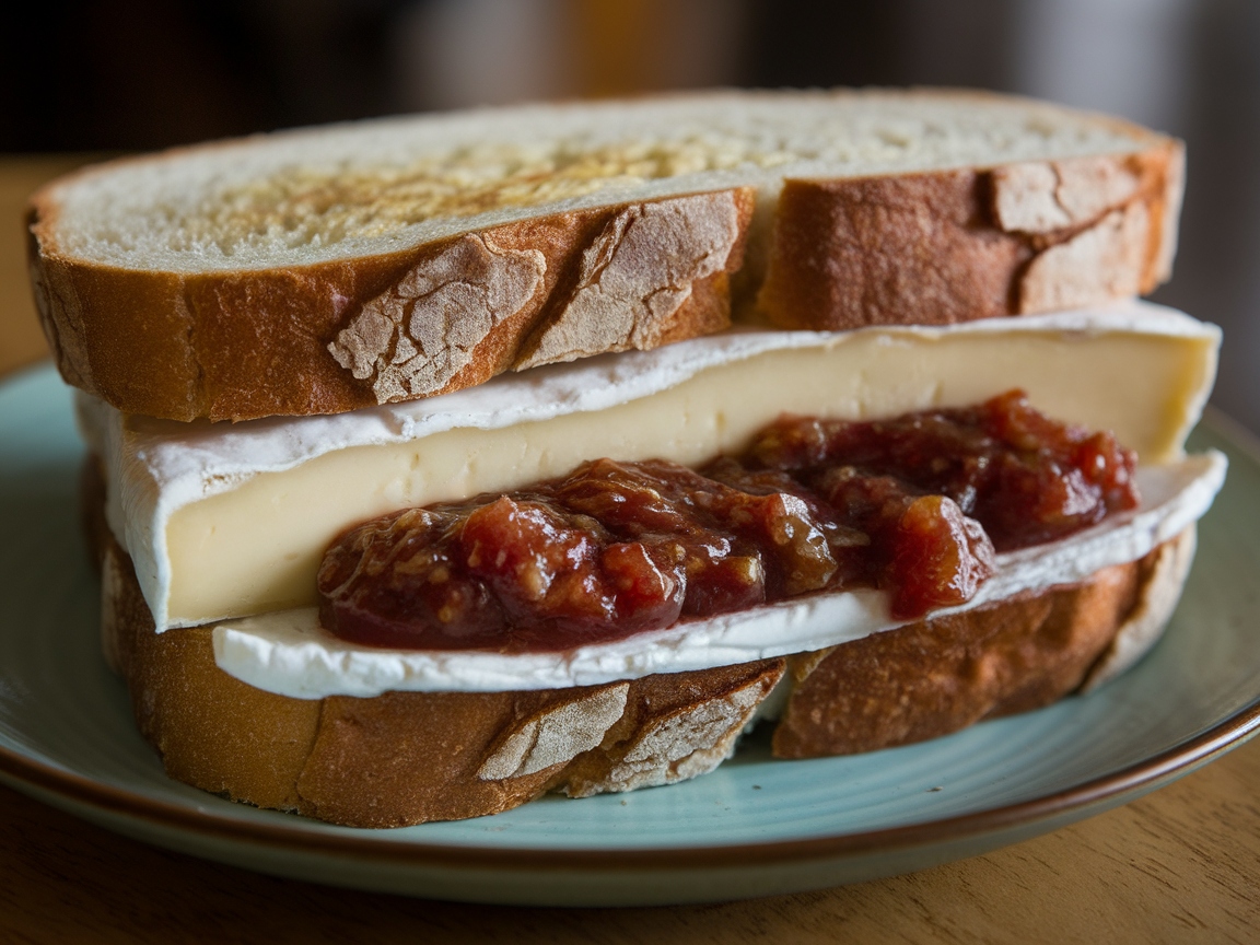 Make Every Sip Better with These 15 Cold Brew Food Pairings 14 14. Brie and Fig Jam Sandwich