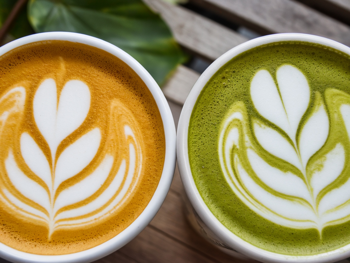 Vegan Lattes Get a Makeover: 15 Coffee Trends to Try Right Now 3 3. Superfood Boosts: Turmeric and Matcha Lattes
